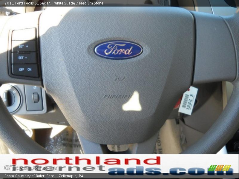 White Suede / Medium Stone 2011 Ford Focus SE Sedan