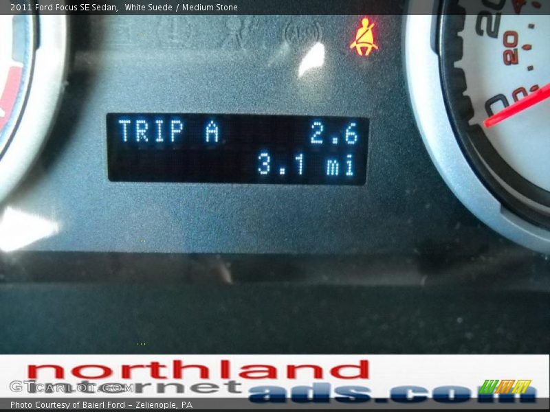 White Suede / Medium Stone 2011 Ford Focus SE Sedan