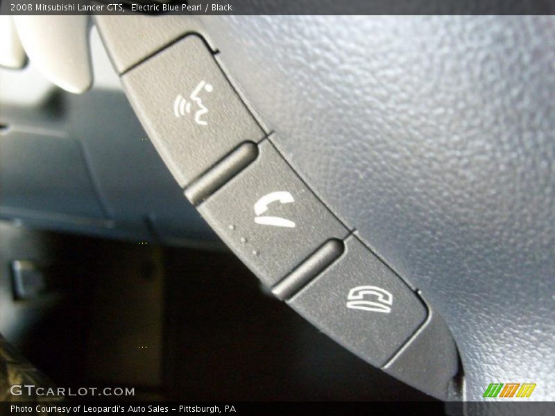 Electric Blue Pearl / Black 2008 Mitsubishi Lancer GTS