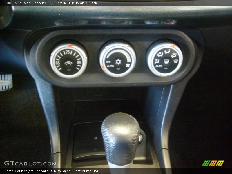 Electric Blue Pearl / Black 2008 Mitsubishi Lancer GTS