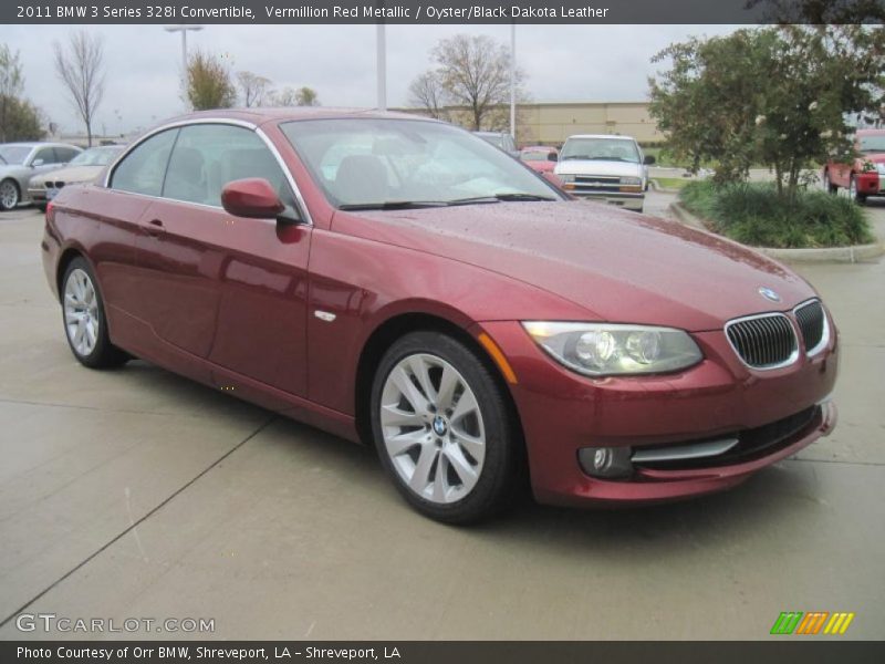 Vermillion Red Metallic / Oyster/Black Dakota Leather 2011 BMW 3 Series 328i Convertible