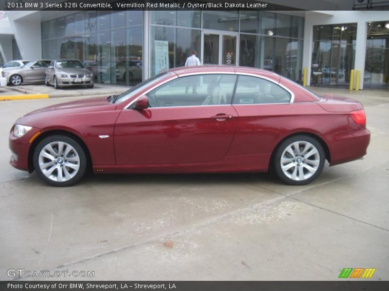 Vermillion Red Metallic / Oyster/Black Dakota Leather 2011 BMW 3 Series 328i Convertible