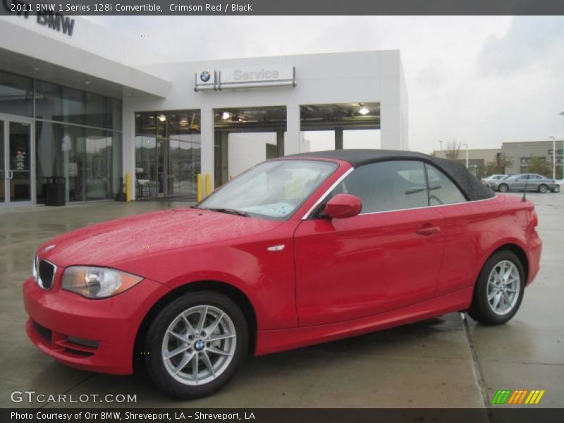 Crimson Red / Black 2011 BMW 1 Series 128i Convertible