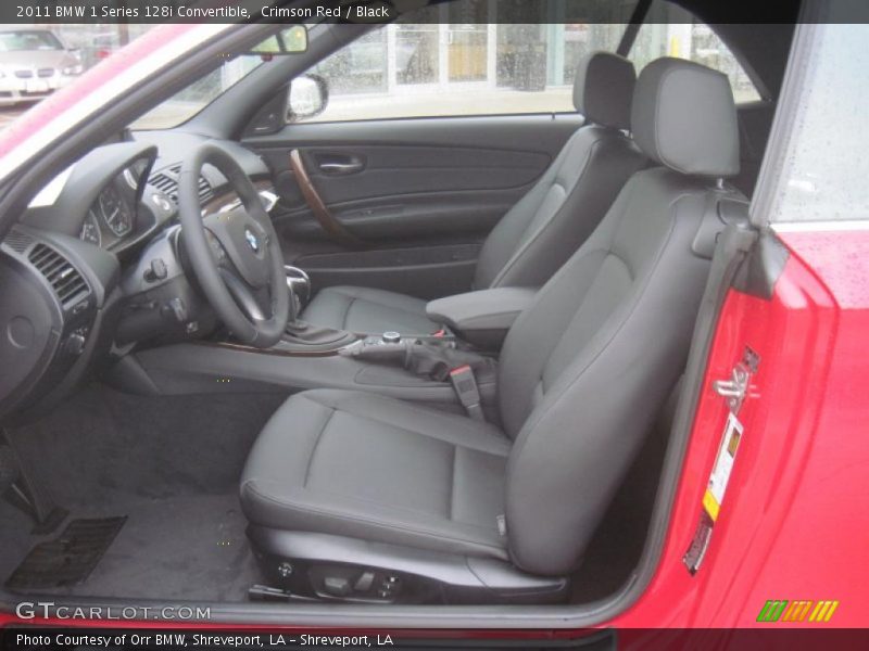  2011 1 Series 128i Convertible Black Interior