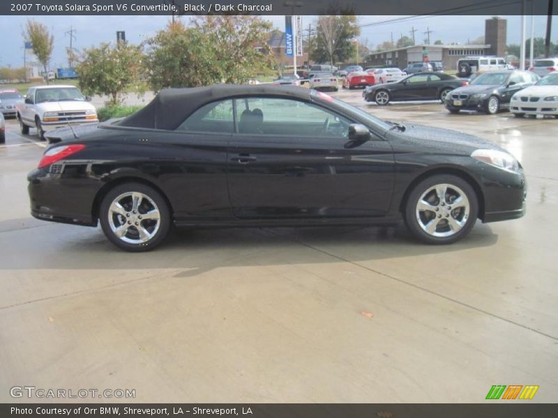 Black / Dark Charcoal 2007 Toyota Solara Sport V6 Convertible