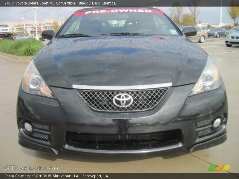 Black / Dark Charcoal 2007 Toyota Solara Sport V6 Convertible