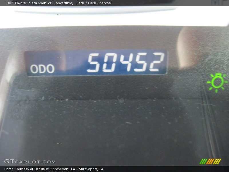 Black / Dark Charcoal 2007 Toyota Solara Sport V6 Convertible