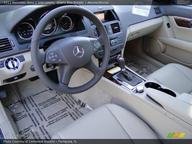 Quartz Blue Metallic / Almond/Mocha 2011 Mercedes-Benz C 300 Luxury