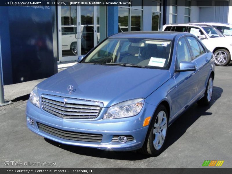 Quartz Blue Metallic / Almond/Mocha 2011 Mercedes-Benz C 300 Luxury