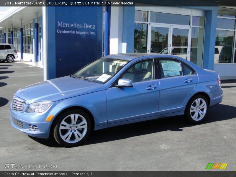 Quartz Blue Metallic / Almond/Mocha 2011 Mercedes-Benz C 300 Luxury