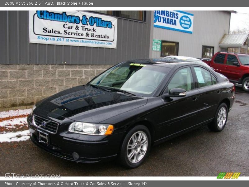 Black Stone / Taupe 2008 Volvo S60 2.5T AWD