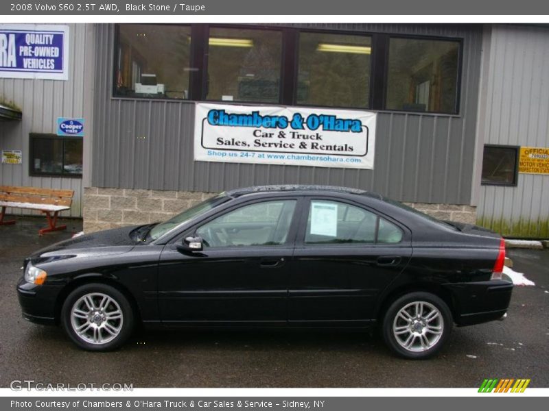 Black Stone / Taupe 2008 Volvo S60 2.5T AWD