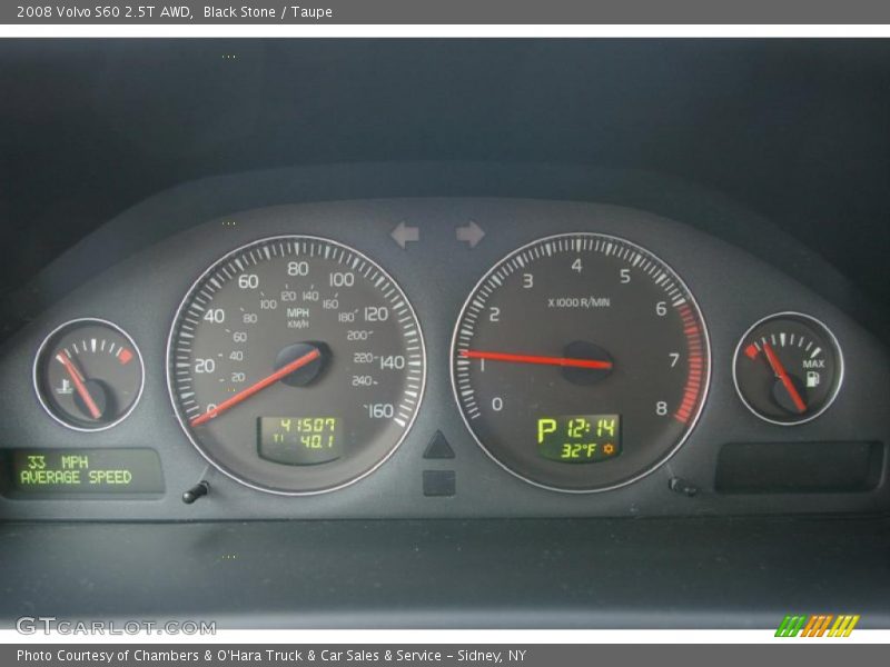 Black Stone / Taupe 2008 Volvo S60 2.5T AWD