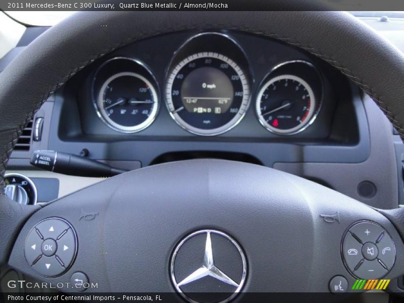 Quartz Blue Metallic / Almond/Mocha 2011 Mercedes-Benz C 300 Luxury