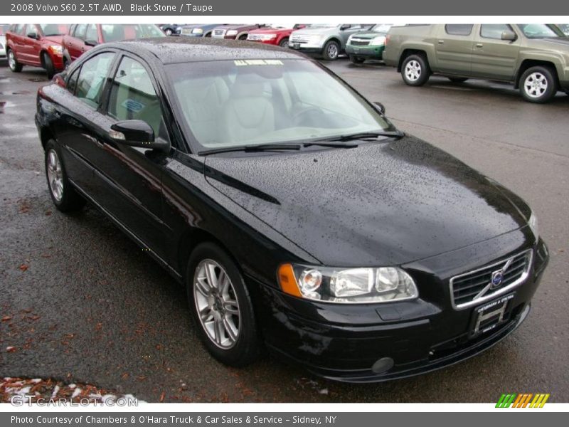 Black Stone / Taupe 2008 Volvo S60 2.5T AWD