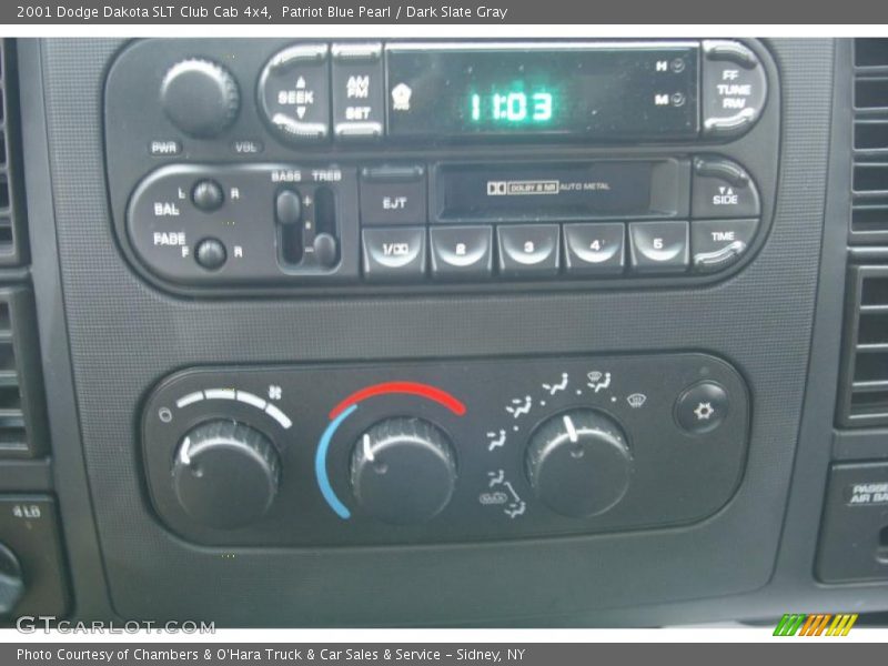 Patriot Blue Pearl / Dark Slate Gray 2001 Dodge Dakota SLT Club Cab 4x4