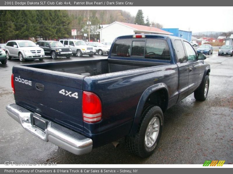 Patriot Blue Pearl / Dark Slate Gray 2001 Dodge Dakota SLT Club Cab 4x4