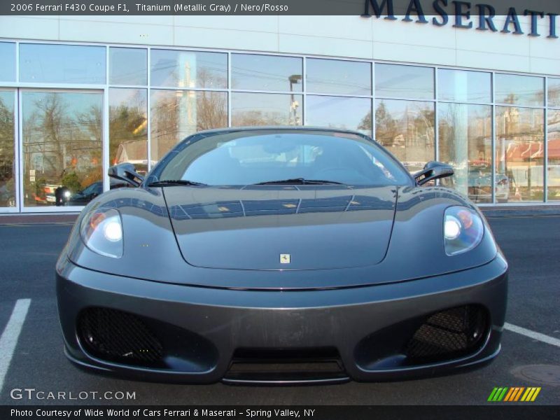 Titanium (Metallic Gray) / Nero/Rosso 2006 Ferrari F430 Coupe F1