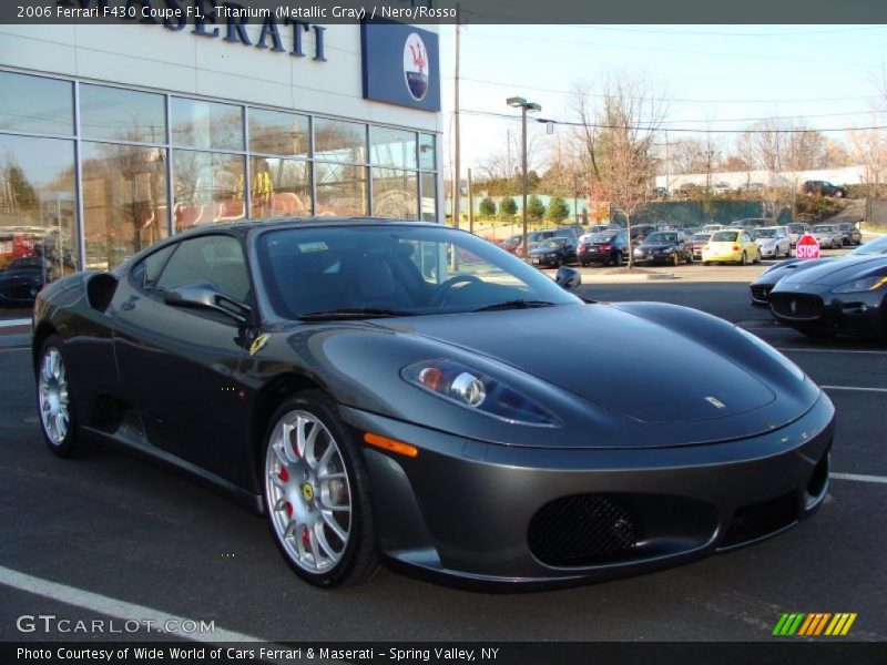 Titanium (Metallic Gray) / Nero/Rosso 2006 Ferrari F430 Coupe F1
