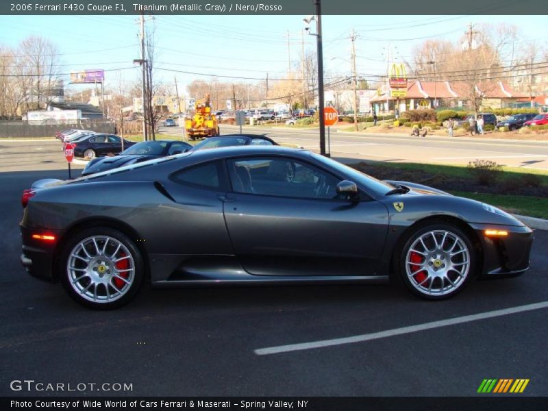 Titanium (Metallic Gray) / Nero/Rosso 2006 Ferrari F430 Coupe F1