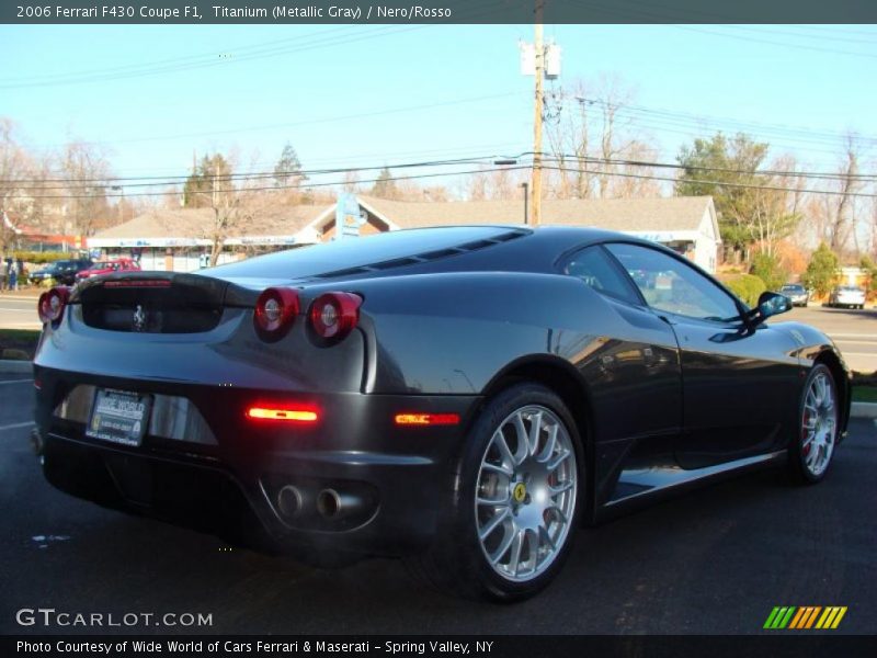 Titanium (Metallic Gray) / Nero/Rosso 2006 Ferrari F430 Coupe F1