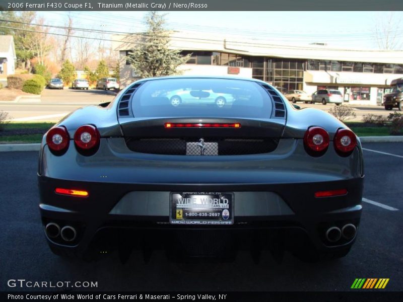 Titanium (Metallic Gray) / Nero/Rosso 2006 Ferrari F430 Coupe F1