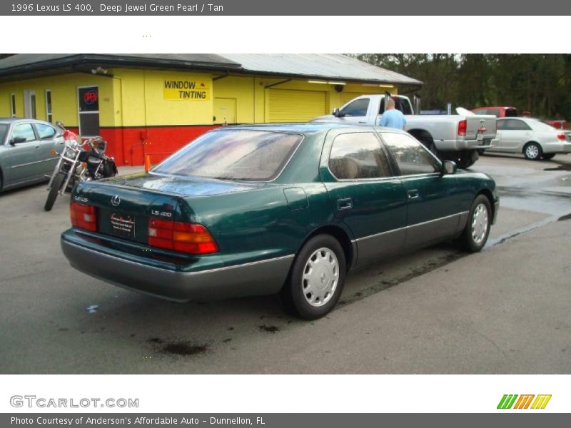 Deep Jewel Green Pearl / Tan 1996 Lexus LS 400