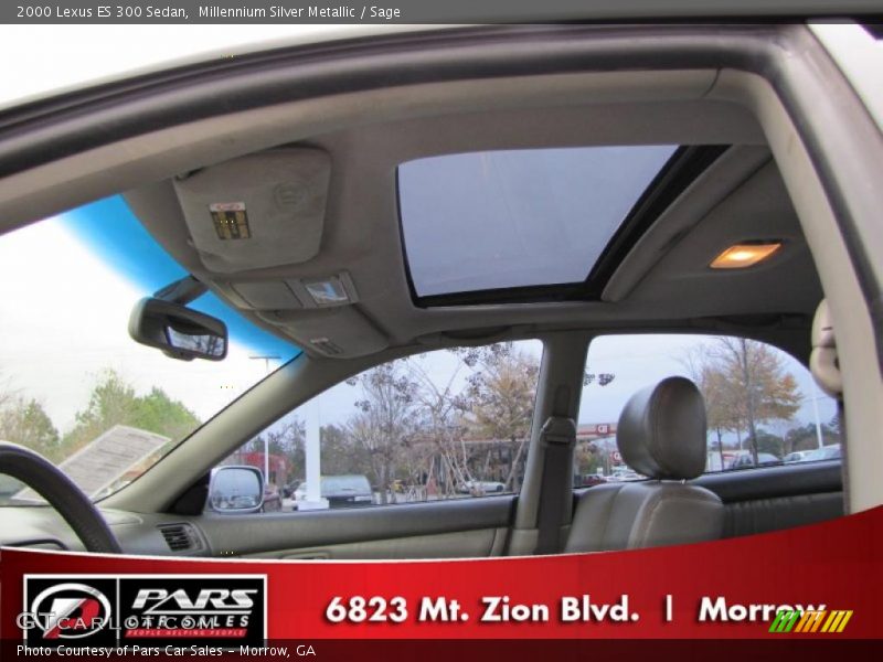 Millennium Silver Metallic / Sage 2000 Lexus ES 300 Sedan