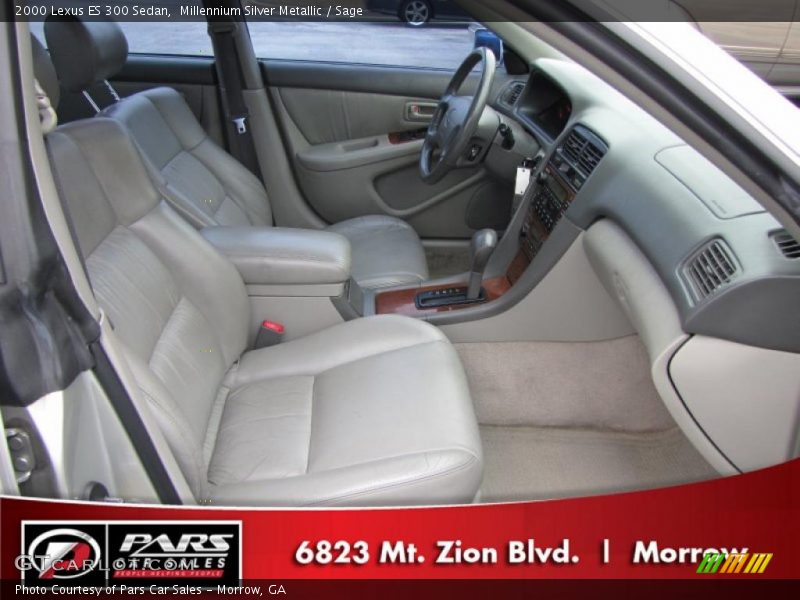 Millennium Silver Metallic / Sage 2000 Lexus ES 300 Sedan