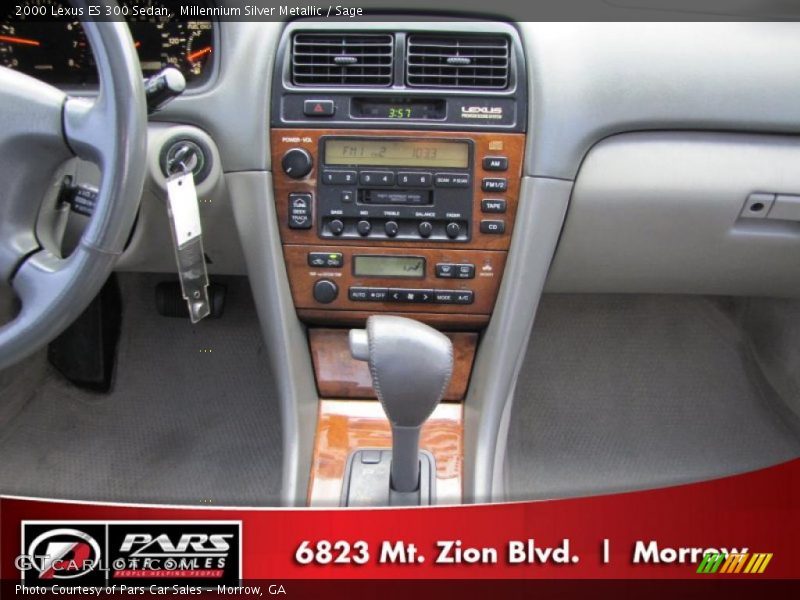 Millennium Silver Metallic / Sage 2000 Lexus ES 300 Sedan