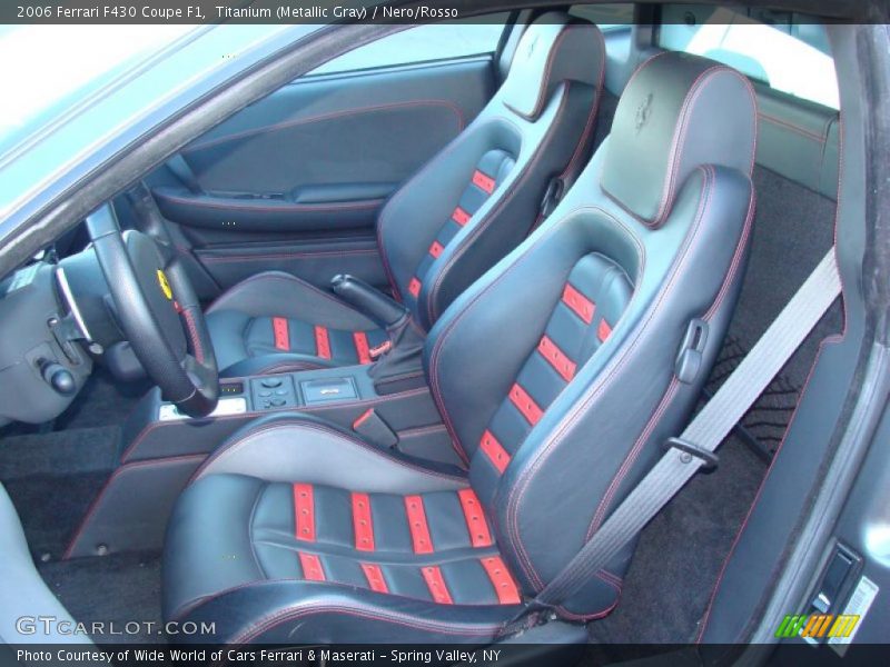  2006 F430 Coupe F1 Nero/Rosso Interior