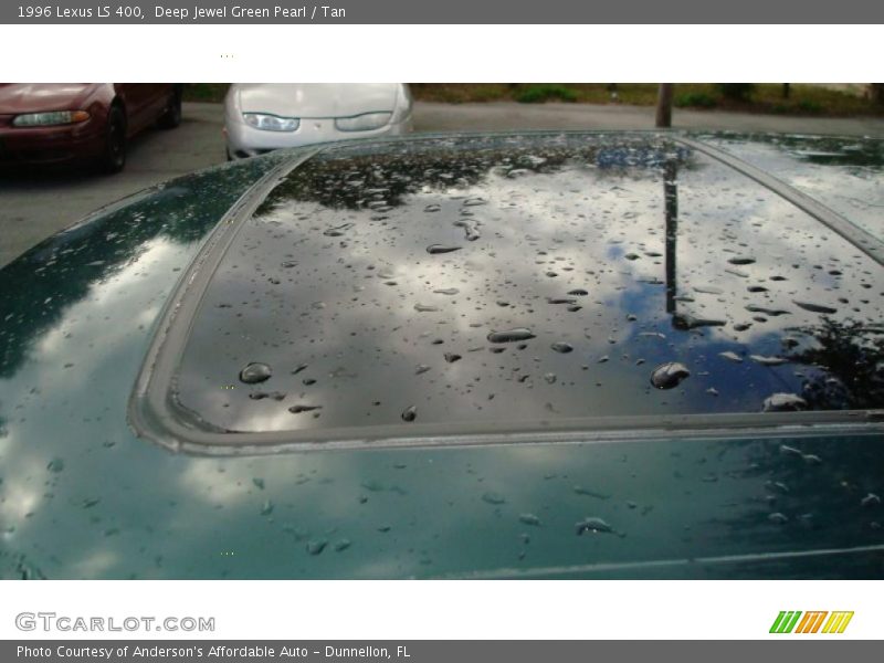 Deep Jewel Green Pearl / Tan 1996 Lexus LS 400