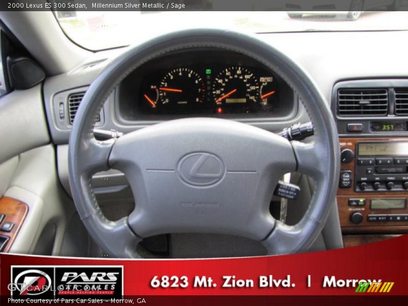 Millennium Silver Metallic / Sage 2000 Lexus ES 300 Sedan