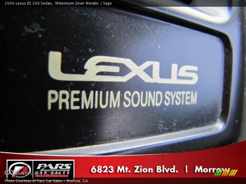 Millennium Silver Metallic / Sage 2000 Lexus ES 300 Sedan