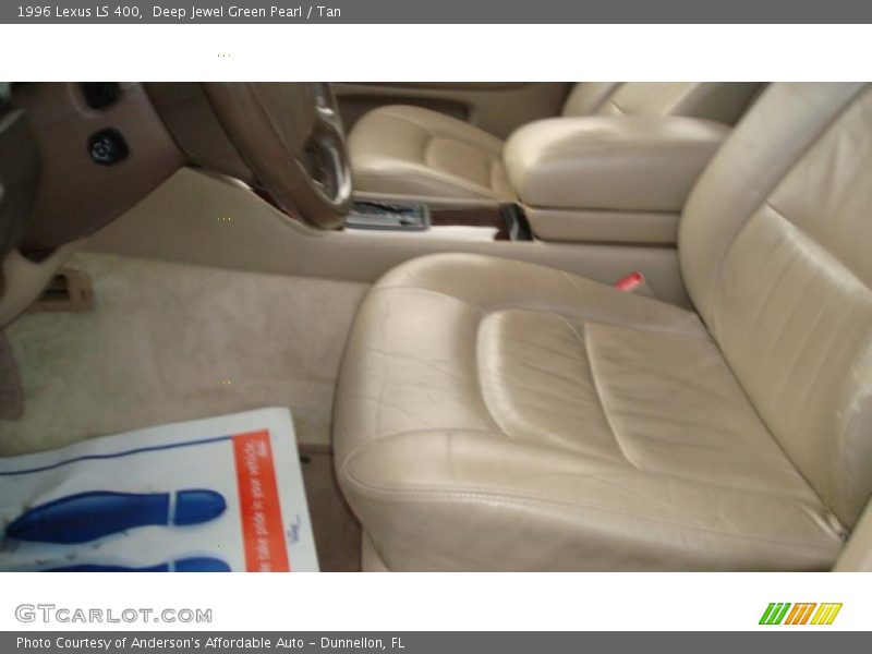 Deep Jewel Green Pearl / Tan 1996 Lexus LS 400