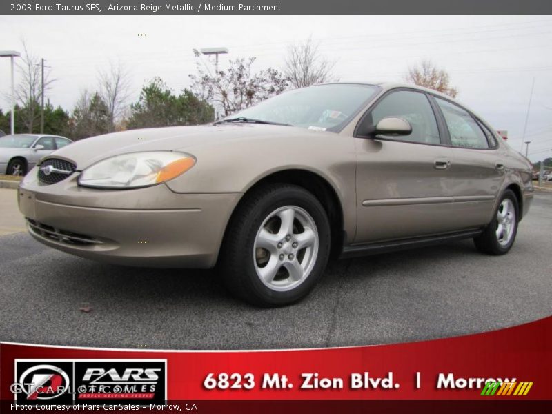 Arizona Beige Metallic / Medium Parchment 2003 Ford Taurus SES