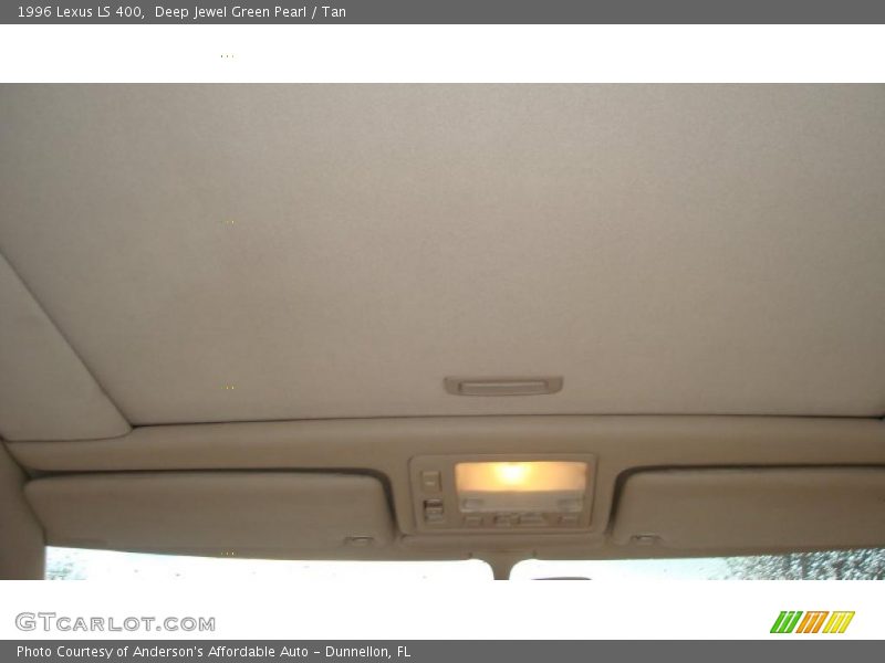 Deep Jewel Green Pearl / Tan 1996 Lexus LS 400