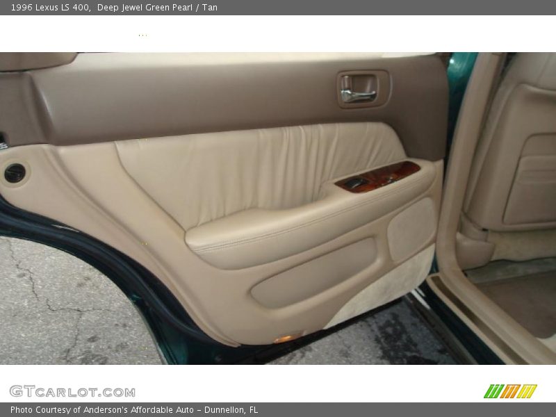 Deep Jewel Green Pearl / Tan 1996 Lexus LS 400