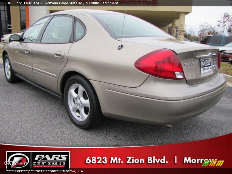Arizona Beige Metallic / Medium Parchment 2003 Ford Taurus SES