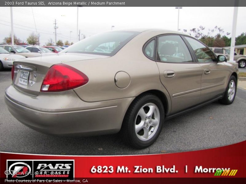 Arizona Beige Metallic / Medium Parchment 2003 Ford Taurus SES
