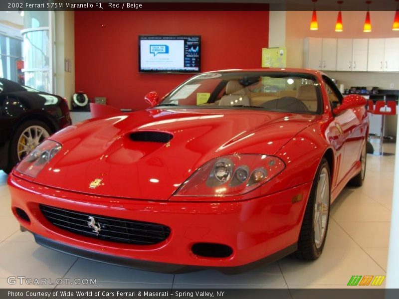 Red / Beige 2002 Ferrari 575M Maranello F1