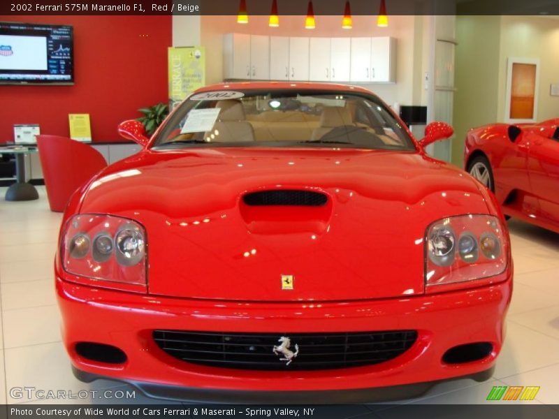 Red / Beige 2002 Ferrari 575M Maranello F1