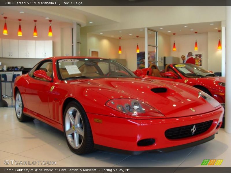 Front 3/4 View of 2002 575M Maranello F1