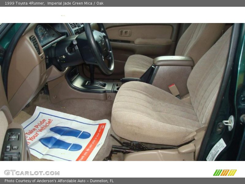 Imperial Jade Green Mica / Oak 1999 Toyota 4Runner