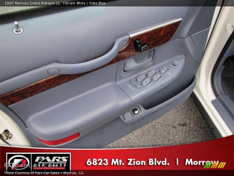 Vibrant White / Slate Blue 1997 Mercury Grand Marquis LS