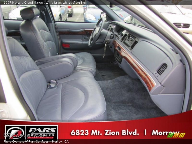 Vibrant White / Slate Blue 1997 Mercury Grand Marquis LS
