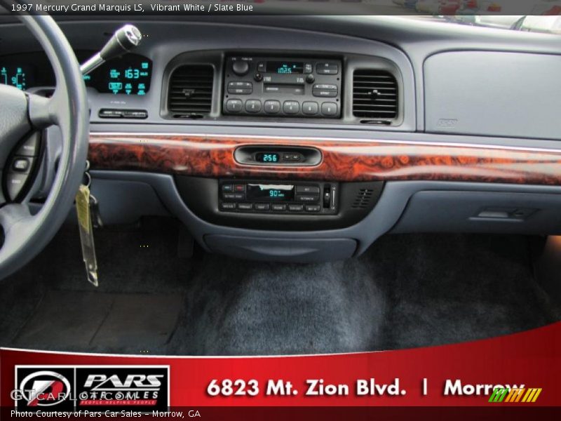 Vibrant White / Slate Blue 1997 Mercury Grand Marquis LS