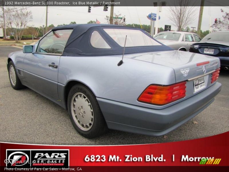 Ice Blue Metallic / Parchment 1992 Mercedes-Benz SL 300 Roadster