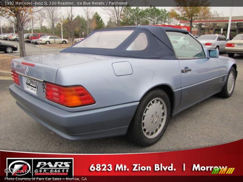 Ice Blue Metallic / Parchment 1992 Mercedes-Benz SL 300 Roadster