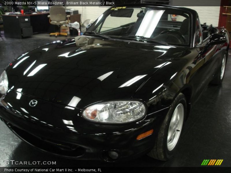 Brilliant Black Metallic / Black 2000 Mazda MX-5 Miata Roadster
